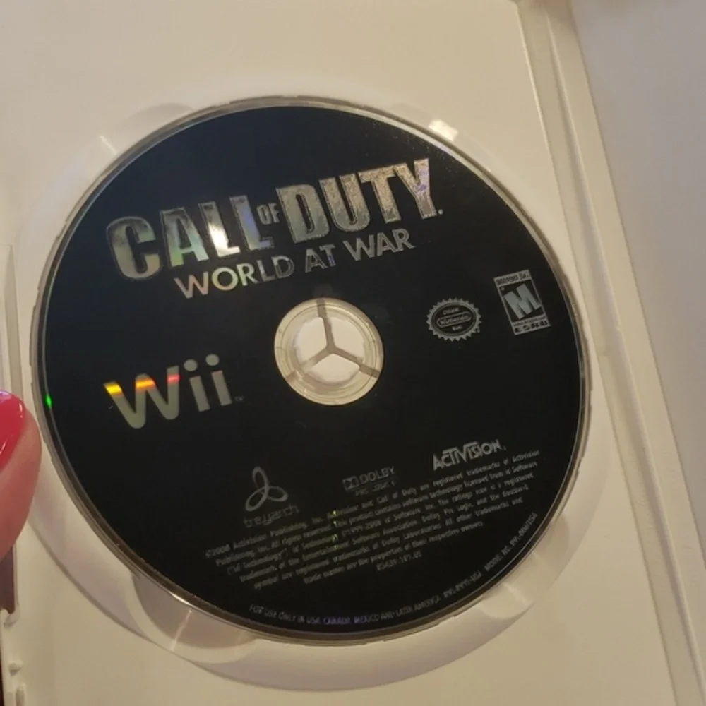 💜 NINTENDO CALL OF DUTY WORLD AT‎ WAR WII VIDEO GAME 2008